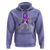 Just Breathe Purple Ribbon CF Cystic Fibrosis Awareness Hoodie - Wonder Print Shop