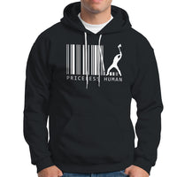 Priceless Human Funny Barcode Hoodie - Wonder Print Shop