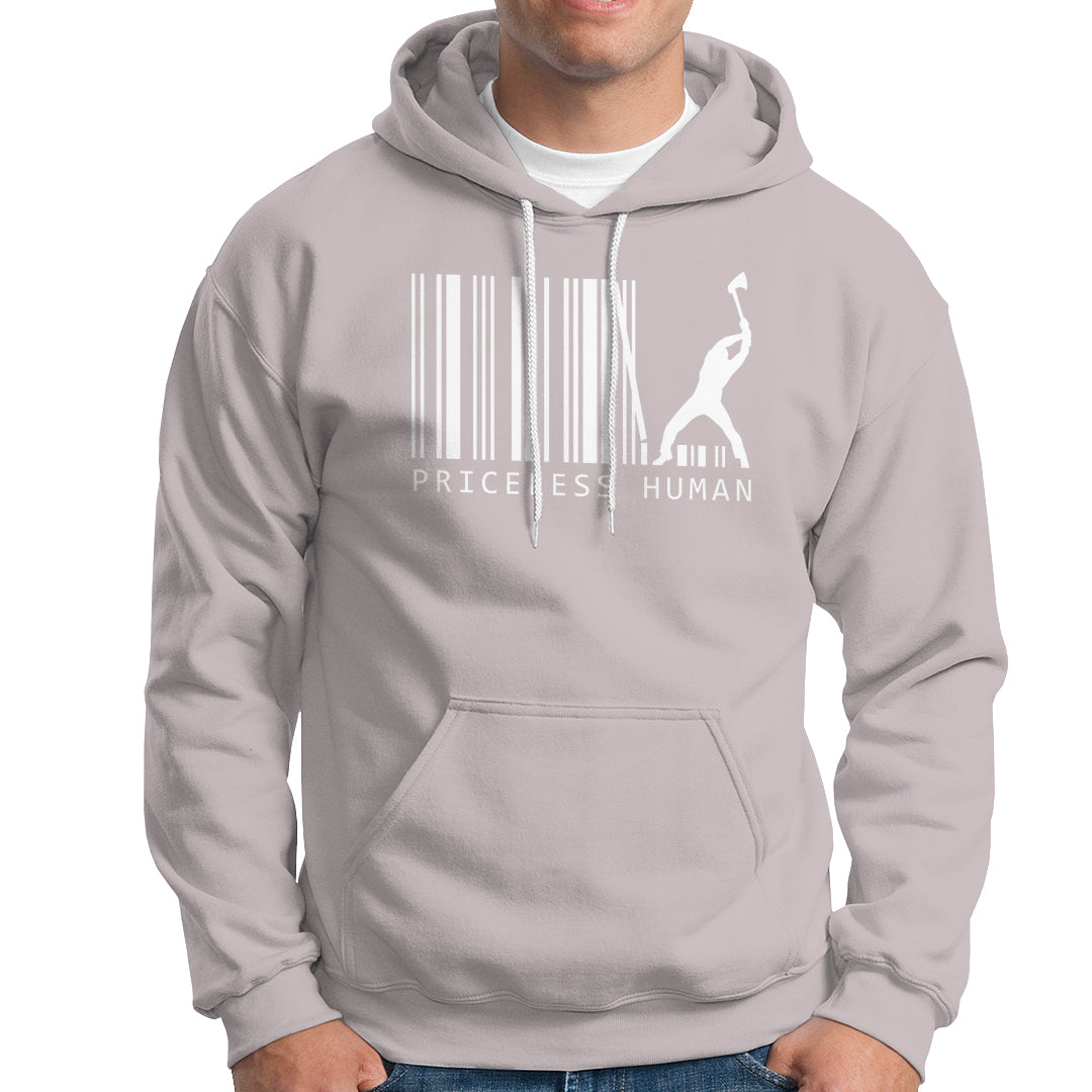 Priceless Human Funny Barcode Hoodie - Wonder Print Shop