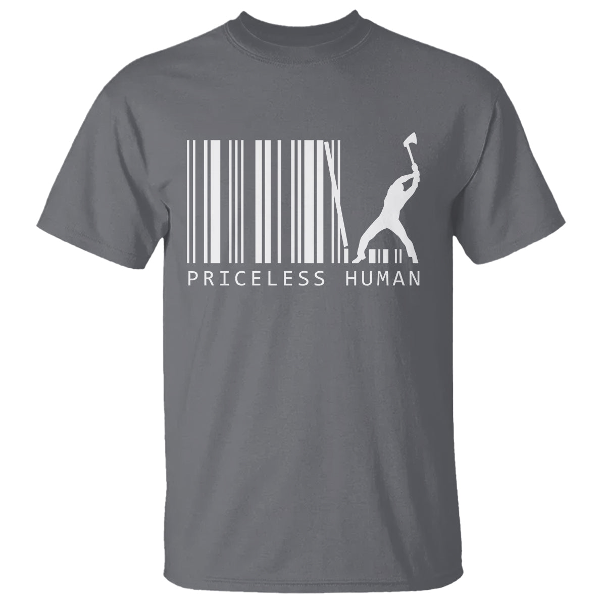 Priceless Human Funny Barcode T Shirt - Wonder Print Shop
