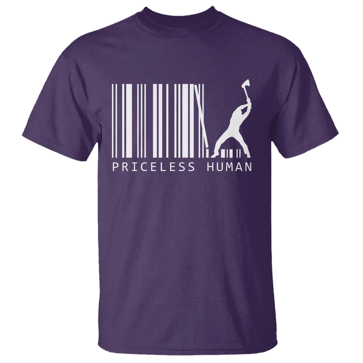 Priceless Human Funny Barcode T Shirt - Wonder Print Shop