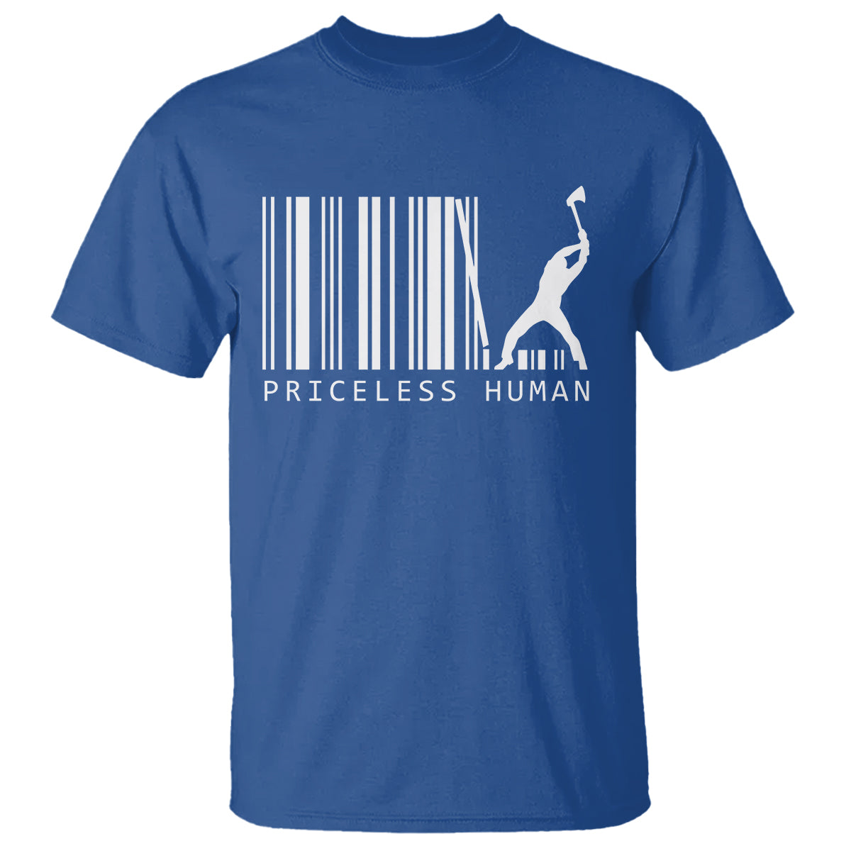 Priceless Human Funny Barcode T Shirt - Wonder Print Shop