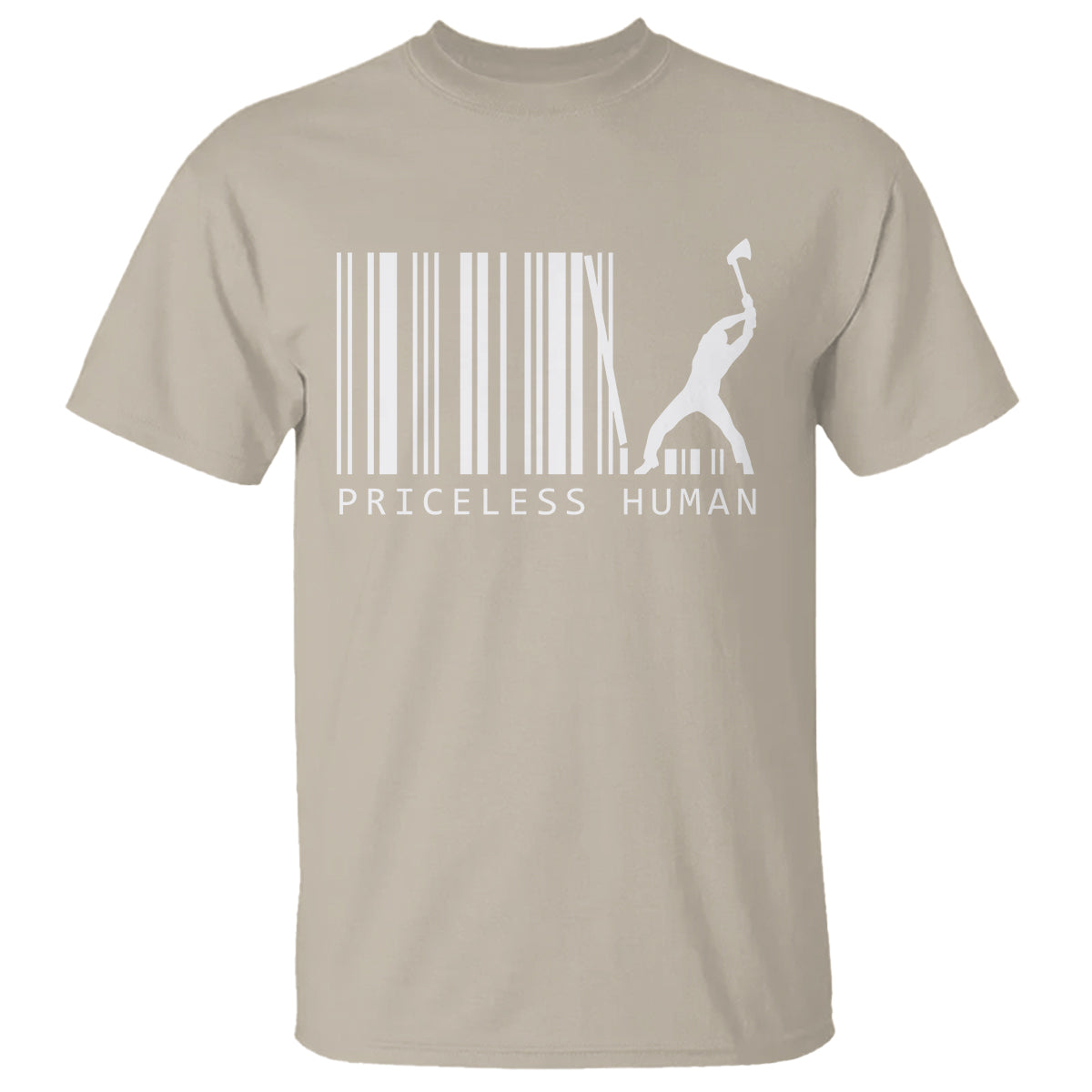 Priceless Human Funny Barcode T Shirt - Wonder Print Shop
