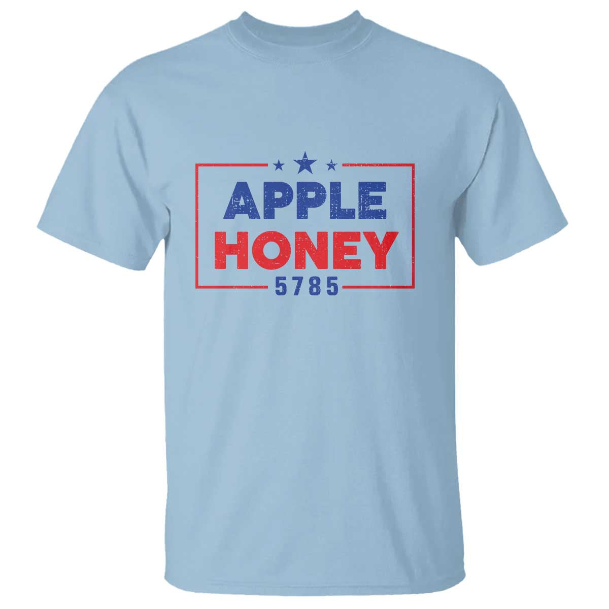 Rosh Hashanah Jewish T Shirt Apple Honey 5785 New Year Holiday 2024 - Wonder Print Shop
