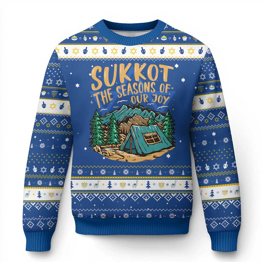 Sukkot Hanukkah Ugly Sweater The Season Of Our Joy Jewish Holiday - Wonder Print Shop
