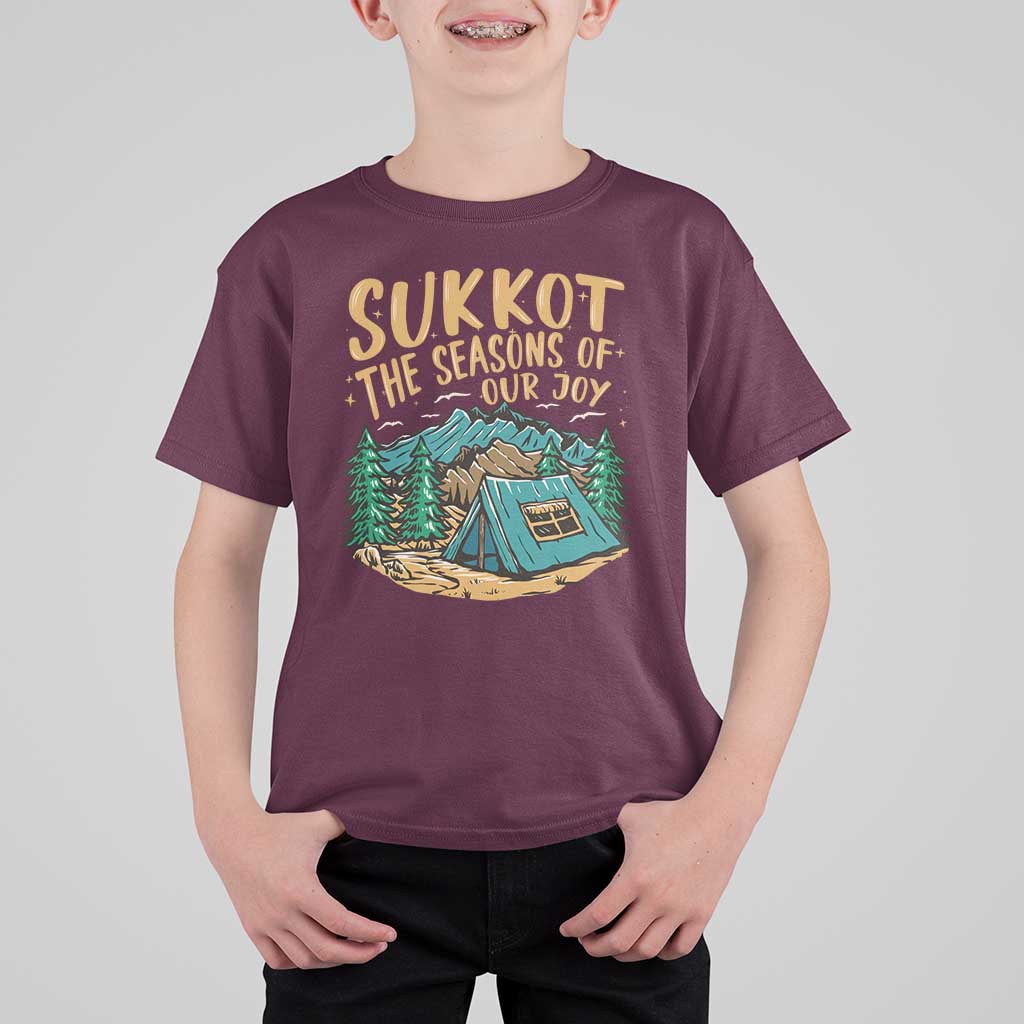 Sukkot T Shirt For Kid The Season Of Our Joy Jewish Holiday - Wonder Print Shop