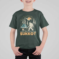 Funny Sukkot T Shirt For Kid I've Waited All Year For Sukkot Bigfoot Jewish Holiday - Wonder Print Shop