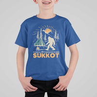 Funny Sukkot T Shirt For Kid I've Waited All Year For Sukkot Bigfoot Jewish Holiday - Wonder Print Shop