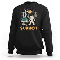 Funny Sukkot Sweatshirt I've Waited All Year For Sukkot Bigfoot Jewish Holiday - Wonder Print Shop