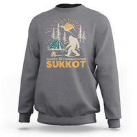 Funny Sukkot Sweatshirt I've Waited All Year For Sukkot Bigfoot Jewish Holiday - Wonder Print Shop