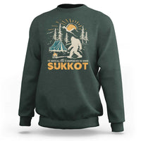 Funny Sukkot Sweatshirt I've Waited All Year For Sukkot Bigfoot Jewish Holiday - Wonder Print Shop
