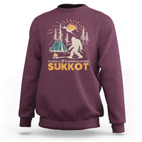 Funny Sukkot Sweatshirt I've Waited All Year For Sukkot Bigfoot Jewish Holiday - Wonder Print Shop