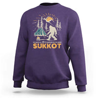 Funny Sukkot Sweatshirt I've Waited All Year For Sukkot Bigfoot Jewish Holiday - Wonder Print Shop