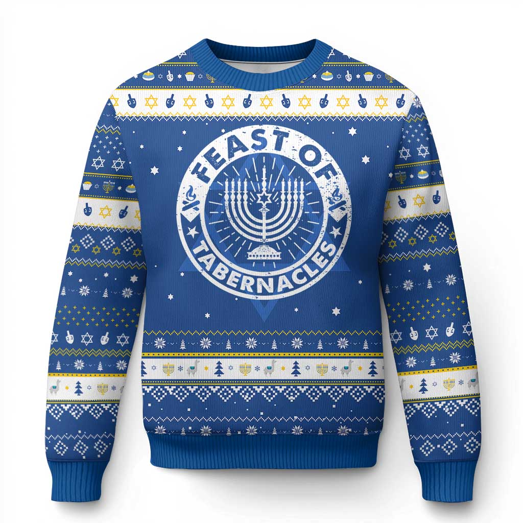 Sukkot Hanukkah Ugly Sweater Feast of Tabernacles Jewish Holiday - Wonder Print Shop