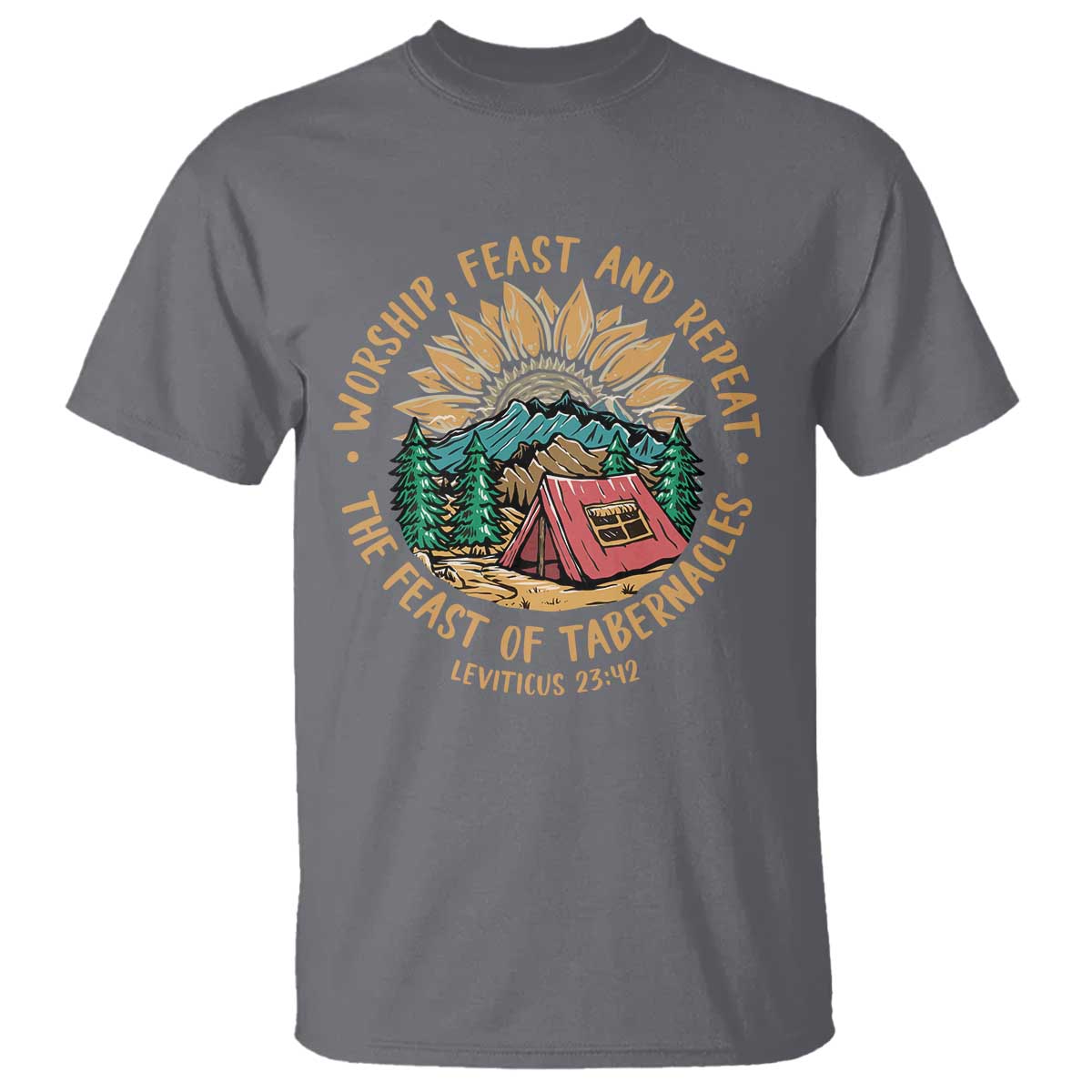 Sukkot T Shirt The Feast of Tabernacles Jewish Holiday - Wonder Print Shop