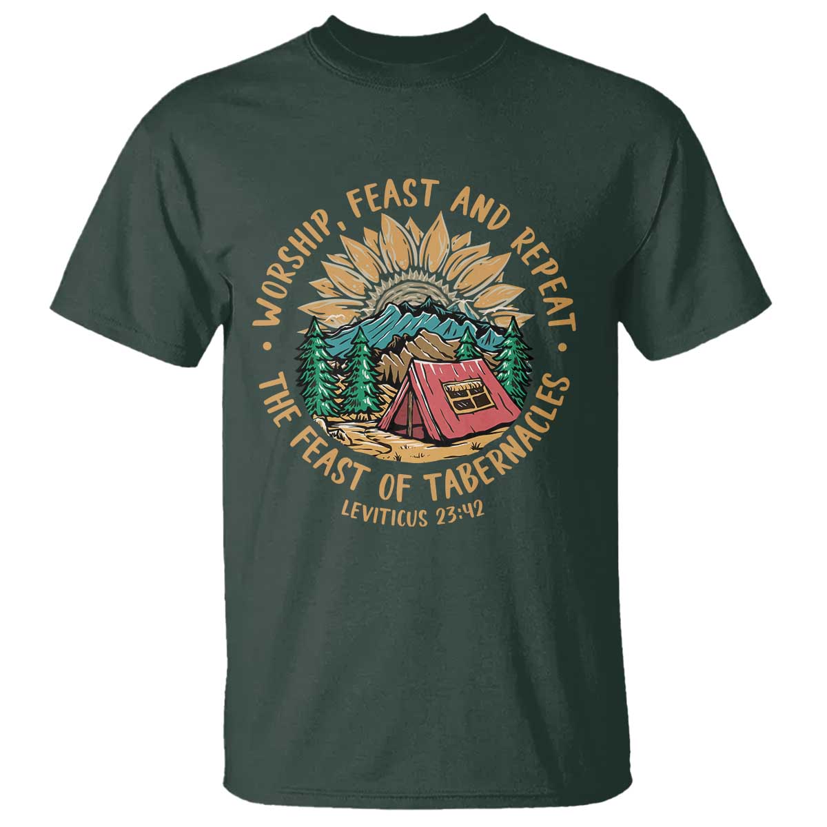 Sukkot T Shirt The Feast of Tabernacles Jewish Holiday - Wonder Print Shop