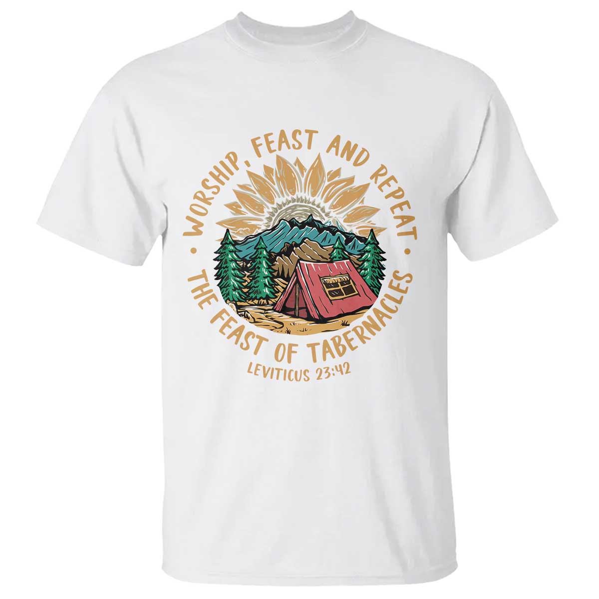 Sukkot T Shirt The Feast of Tabernacles Jewish Holiday - Wonder Print Shop