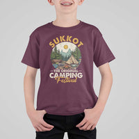Sukkot T Shirt For Kid The Original Camping Festival Vintage Jewish Holiday - Wonder Print Shop