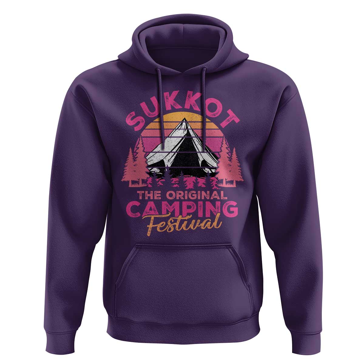 Sukkot Hoodie The Original Camping Festival Jewish Holiday