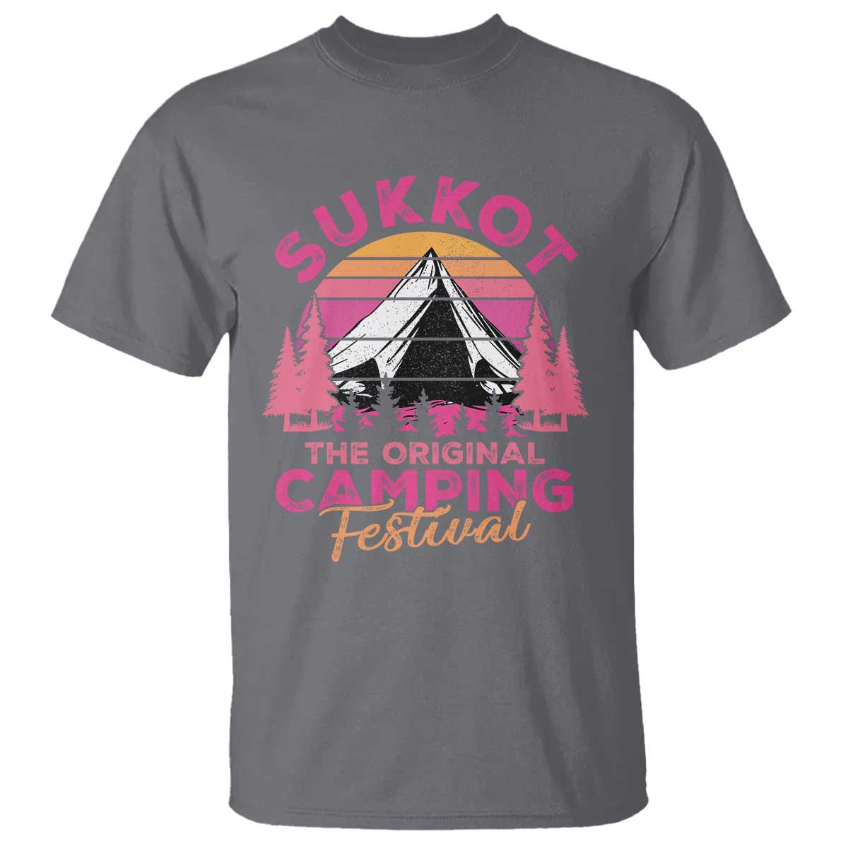 Sukkot T Shirt The Original Camping Festival Jewish Holiday - Wonder Print Shop