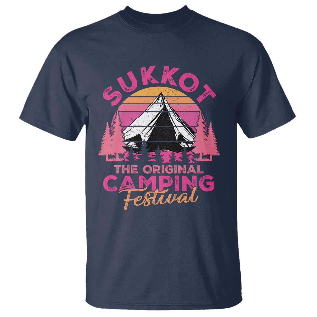 Sukkot T Shirt The Original Camping Festival Jewish Holiday - Wonder Print Shop