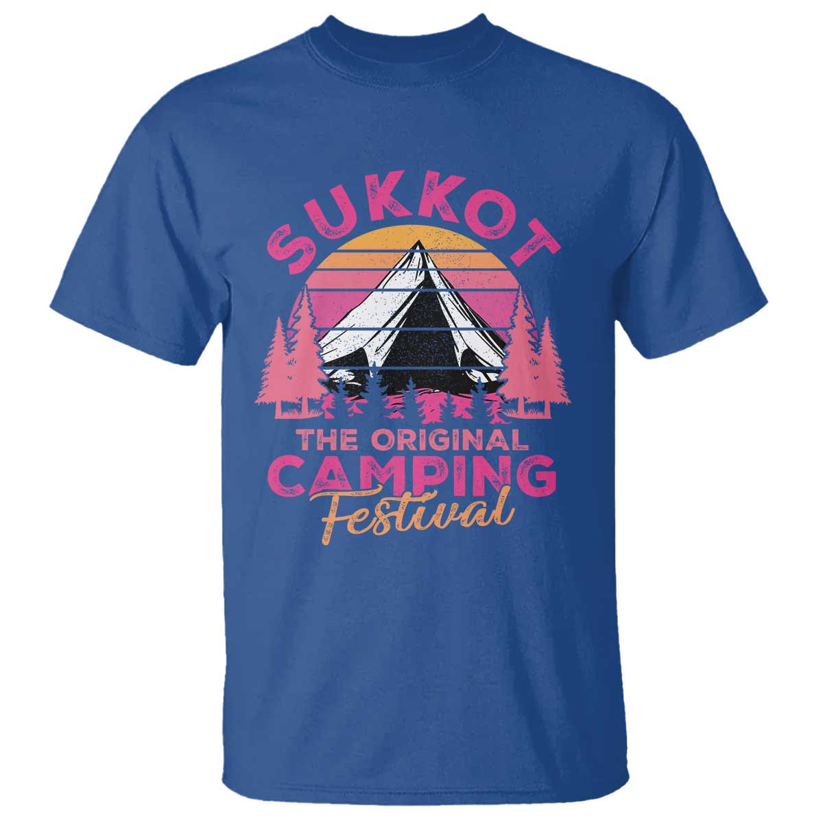 Sukkot T Shirt The Original Camping Festival Jewish Holiday - Wonder Print Shop
