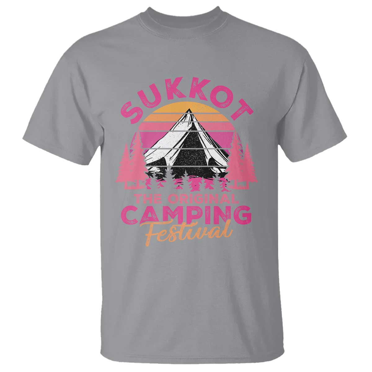 Sukkot T Shirt The Original Camping Festival Jewish Holiday - Wonder Print Shop