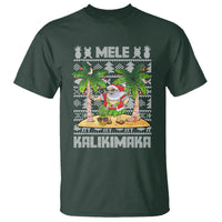 Mele Kalikimaka Santa Hawaiian Christmas Hula Dance T Shirt - Wonder Print Shop