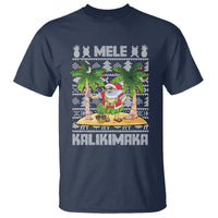 Mele Kalikimaka Santa Hawaiian Christmas Hula Dance T Shirt - Wonder Print Shop