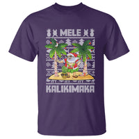 Mele Kalikimaka Santa Hawaiian Christmas Hula Dance T Shirt - Wonder Print Shop