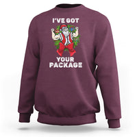Christmas Sweatshirt I've Got Your Package Ugly Santa Gymer Gift - Wonder Print Shop