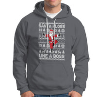 Christmas Hoodie Santa Floss Like A Boss Funny Dancing - Wonder Print Shop