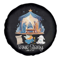 True Story Nativity Christmas Baby God Jesus Christian Spare Tire Cover