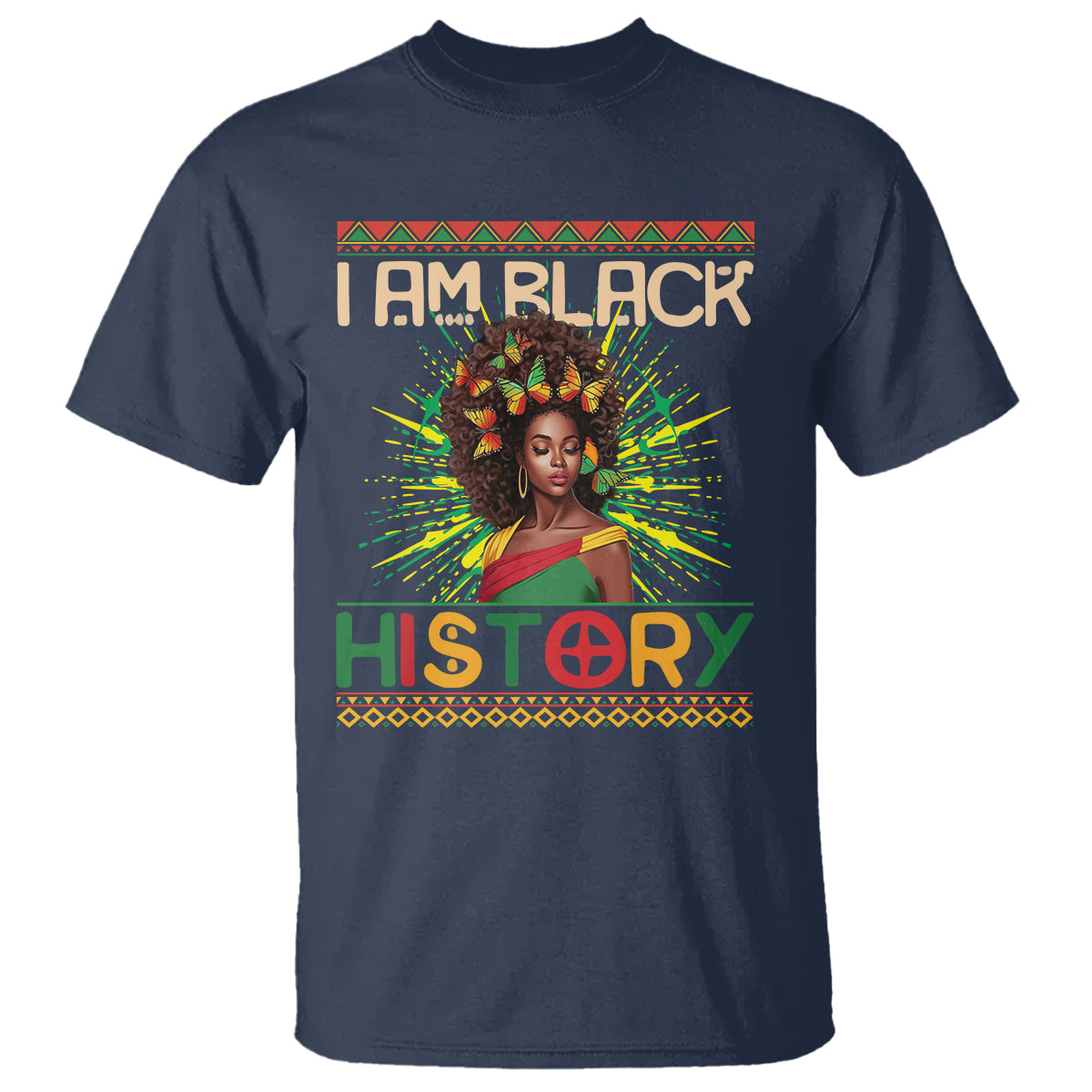 I Am Black History African American Women Pretty Butterfly T Shirt - Wonder Print Shop