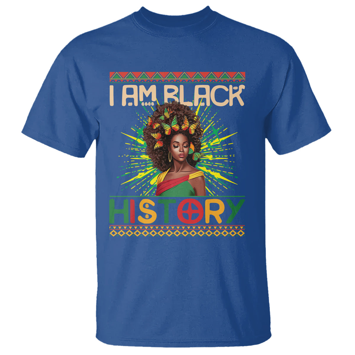 I Am Black History African American Women Pretty Butterfly T Shirt - Wonder Print Shop