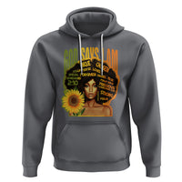 God Says I Am Melanin Strong Unique Black Women Sunflower Hoodie - Wonder Print Shop
