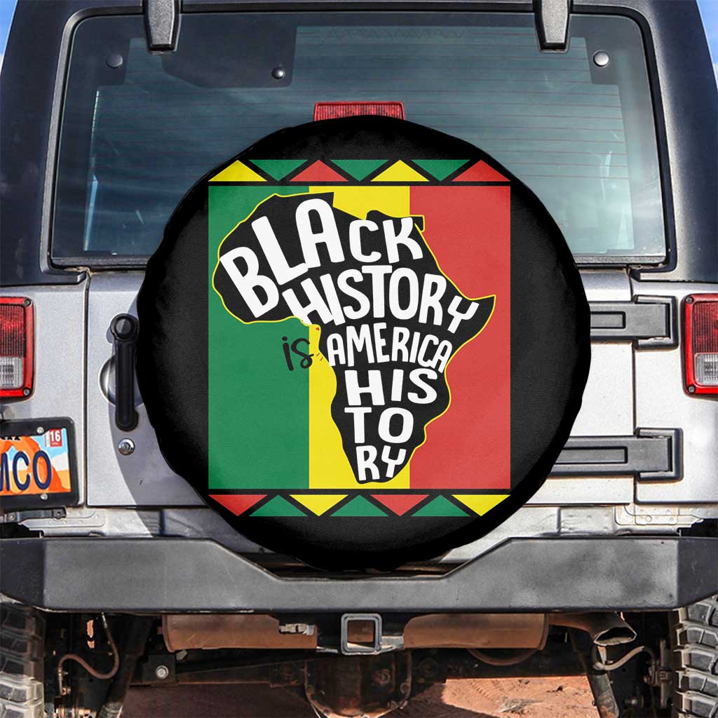 Black History Is American History Patriotic African American Spare Tire Cover