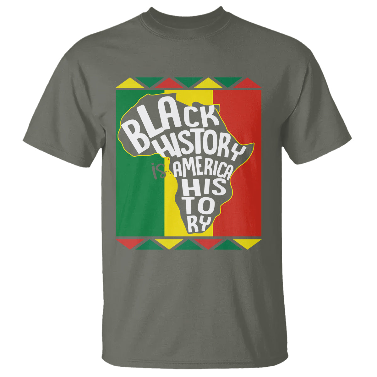 Black History Is American History Patriotic African American T Shirt - Wonder Print Shop
