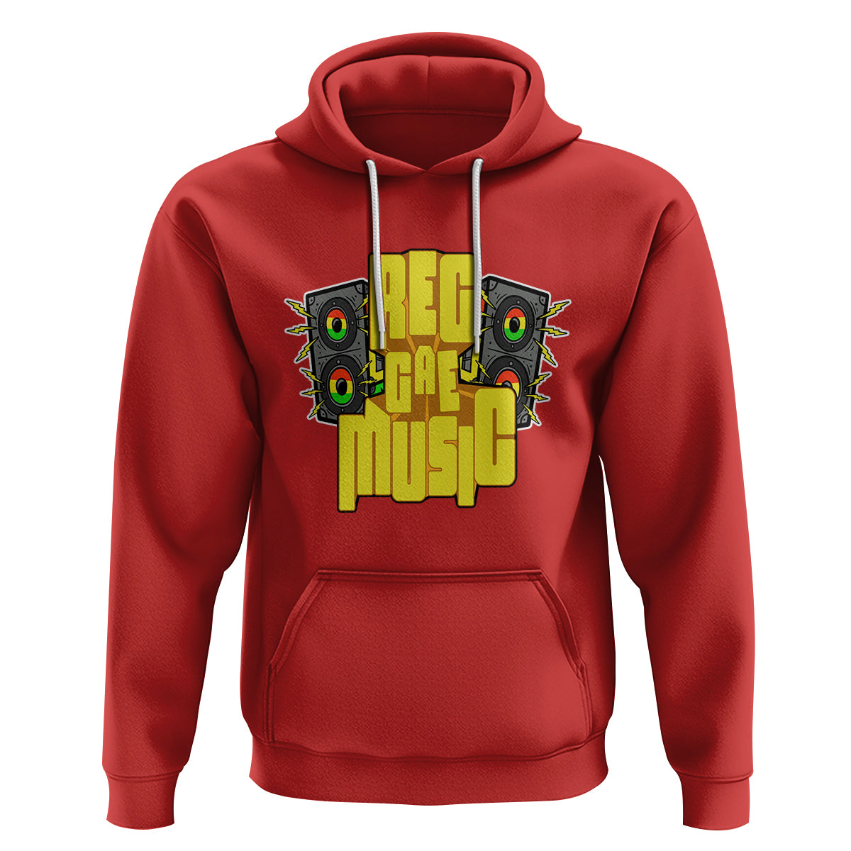 Reggae Music Musicbox Boombox Rastafari Roots Rasta Hoodie - Wonder Print Shop