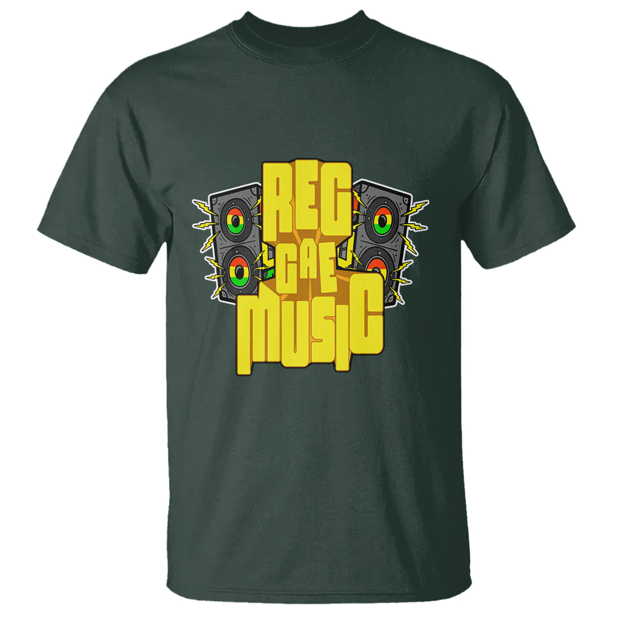 Reggae Music Musicbox Boombox Rastafari Roots Rasta T Shirt - Wonder Print Shop