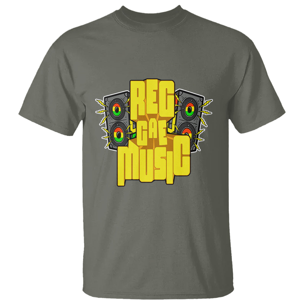 Reggae Music Musicbox Boombox Rastafari Roots Rasta T Shirt - Wonder Print Shop