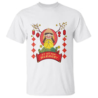Vietnamese Lunar New Year T Shirt Li Xi Me Please Cute Girl Tet Traditional Vietnam Food - Wonder Print Shop