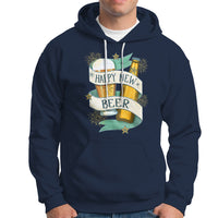 Happy New Beers Funny New Year Eve NYE Party Beer Lover Hoodie - Wonder Print Shop