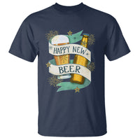 Happy New Beers Funny New Year Eve NYE Party Beer Lover T Shirt - Wonder Print Shop