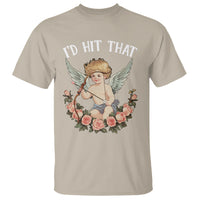 Valentine's Day T Shirt I'd Hit That Cupid Vintage Art Rose - Wonder Print Shop