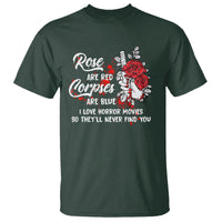 Valentine's Day T Shirt Roses Are Red Corpses Are Blue Horror Rose Bloody - Wonder Print Shop