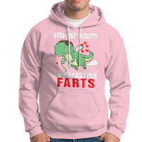 Valentine's Day Hoodie Cute Dinosaur Cupid Stealing Hearts And Blasting Farts - Wonder Print Shop