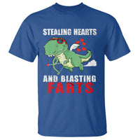 Valentine's Day T Shirt Cute Dinosaur Cupid Stealing Hearts And Blasting Farts - Wonder Print Shop
