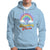 Valentine's Day Hoodie Stealing Hearts And Blasting Fart Funny Rainbow Heart - Wonder Print Shop