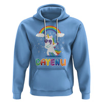Passover Hoodie Cute Unicorn Dayenu For Jewish Kids Boys Girls - Wonder Print Shop